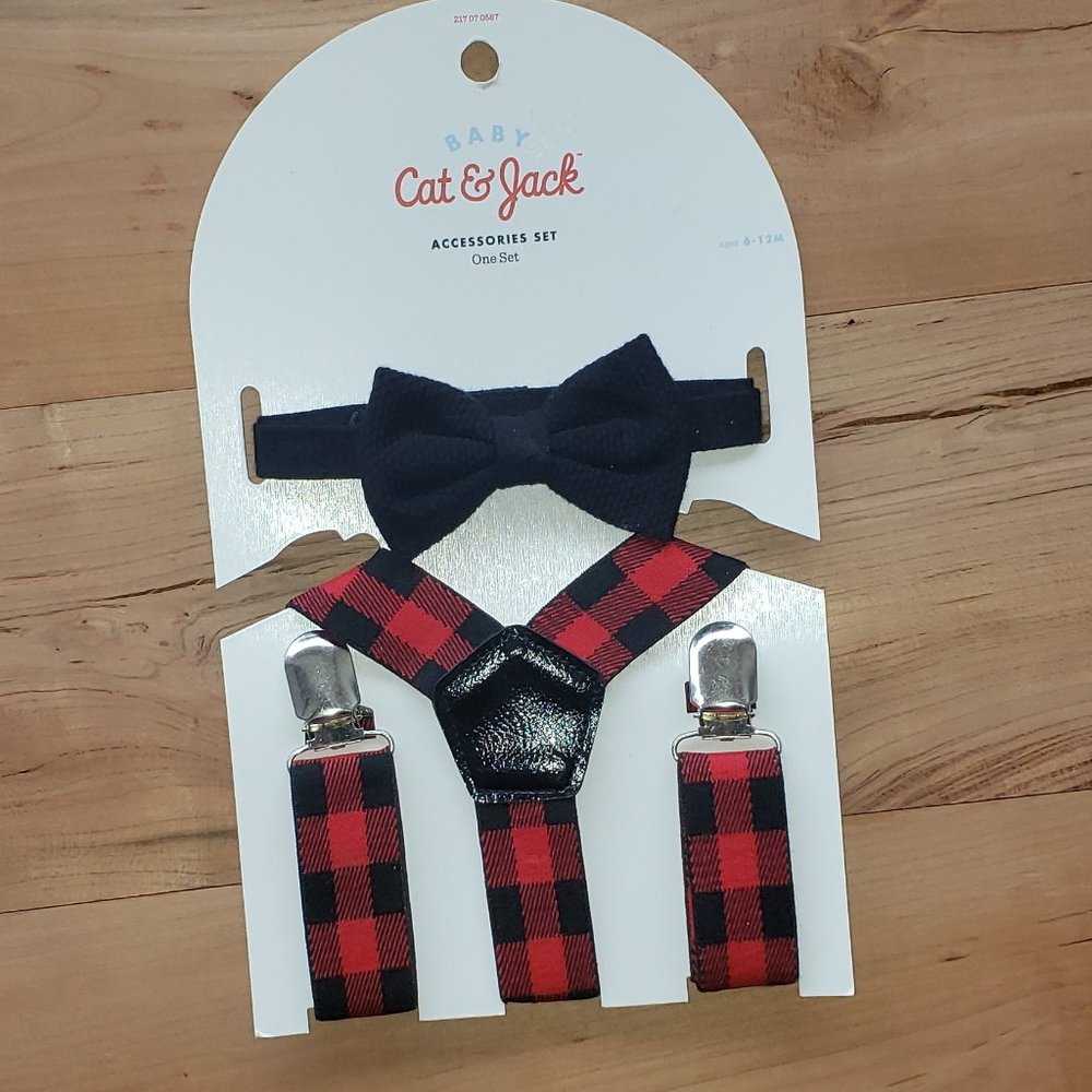 Baby Boys Bow Tie and Suspenders Set